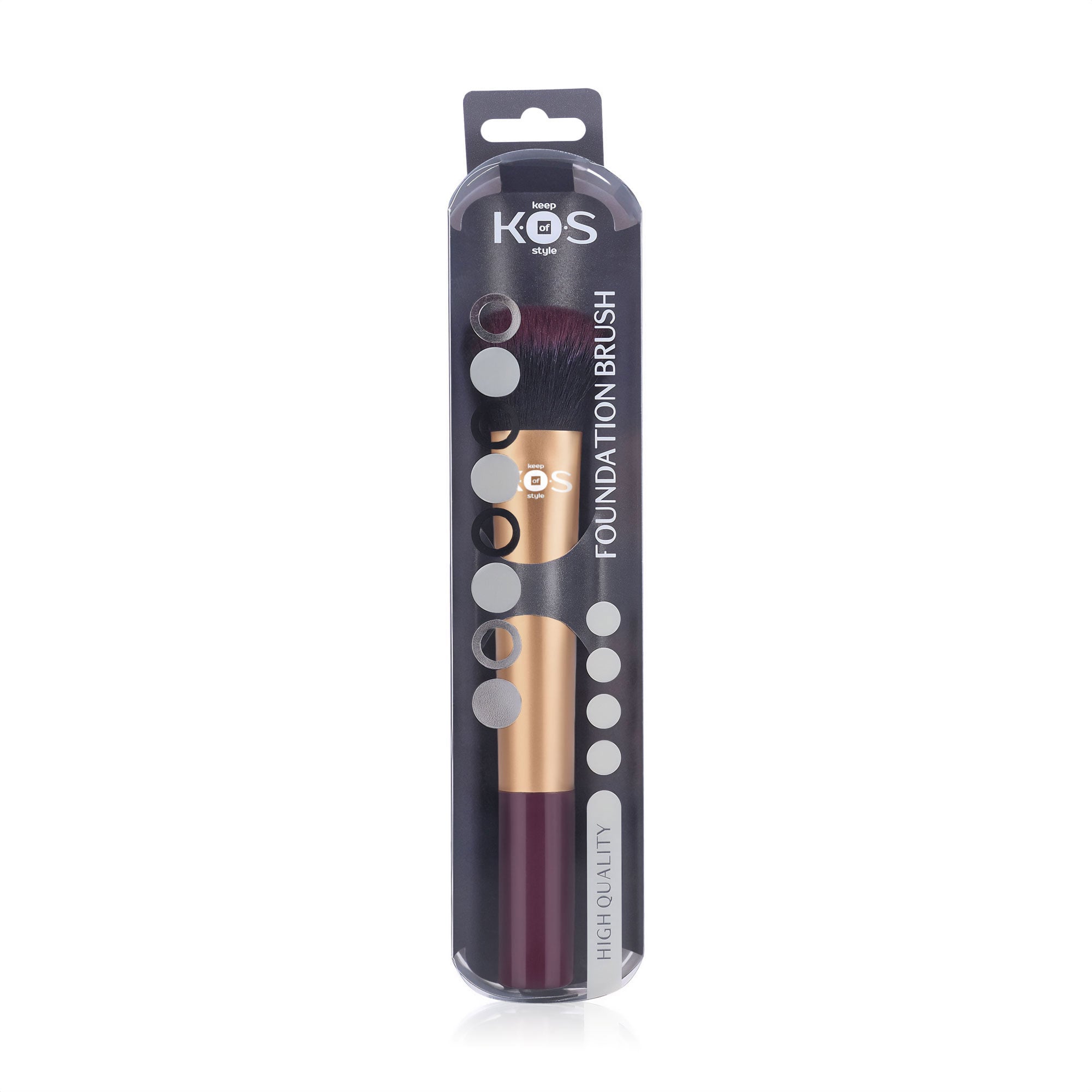 Пензлик для пудри K.O.S фіолетовий, 1 шт